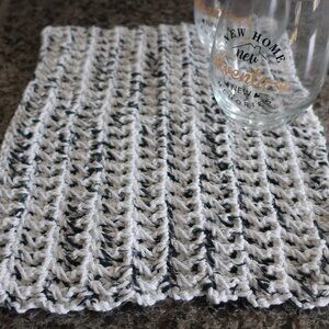 Multicolored Crochet Dish Drying Mats 100% Cotton Kitchen